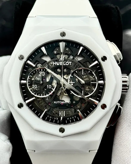 2022 Hublot Classic Fusion Aerofusion "Orlinski" L.E. 45MM Skeleton Dial Rubber Strap (525.HI.0170.RW.ORL21)