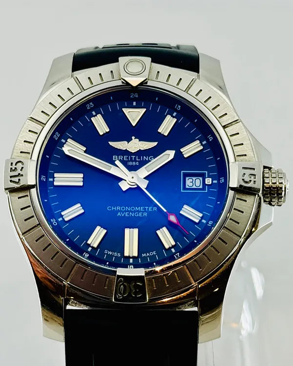 Breitling Avenger 43MM Blue Dial Rubber Strap (A17318101C1X1)