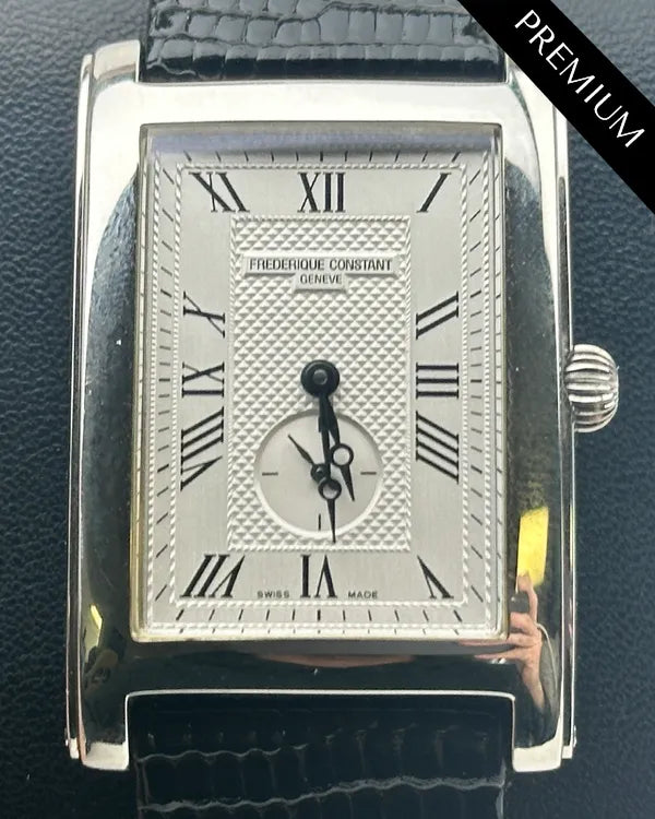 Frederique Constant Slimline 26MM Quartz Silver Dial Leather Strap (FC-235MC26)