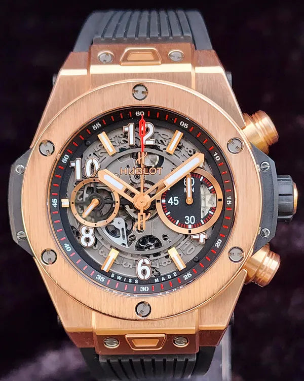 Hublot Big Bang 45MM Skeleton Dial Rubber Strap (411.OX.1180.RX)