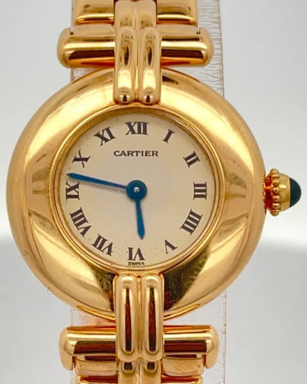 1999 Cartier Colisee 25MM Quartz White Dial Yellow Gold Bracelet (1980)