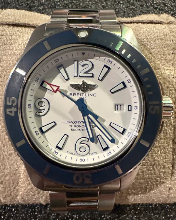 Breitling Superocean 42MM White Dial Steel Bracelet (A17366D81A1A1)