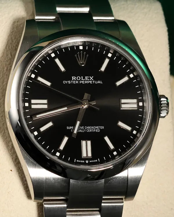 2023 Rolex Oyster Perpetual 41MM Black Dial Oyster Bracelet (124300)