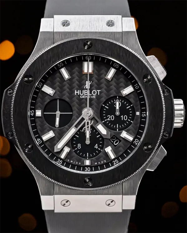 Hublot Big Bang 44MM Carbon Fiber Dial Rubber Strap (301.SM.1770.RX)
