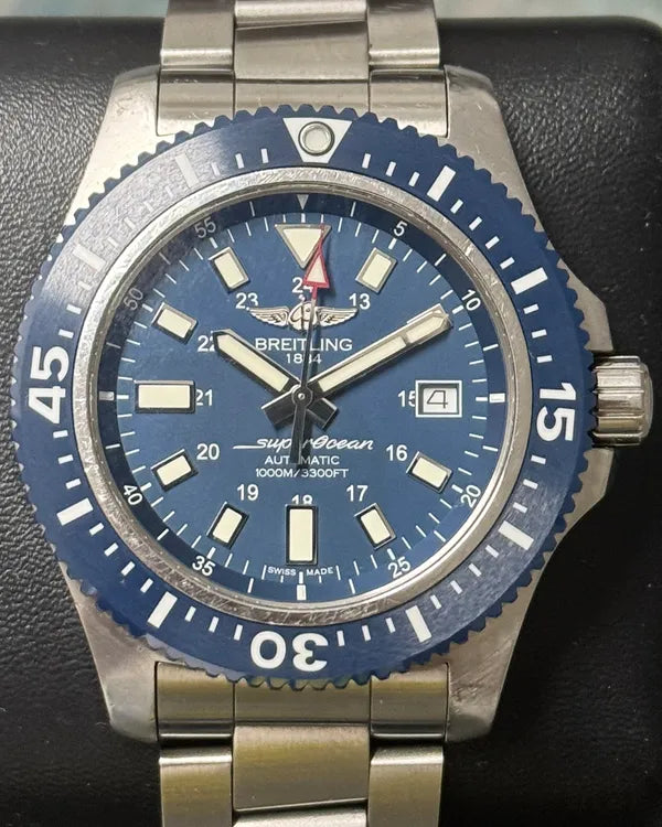 2019 Breitling Superocean Special 44MM Blue Dial Steel Bracelet (Y17393161C1A1)