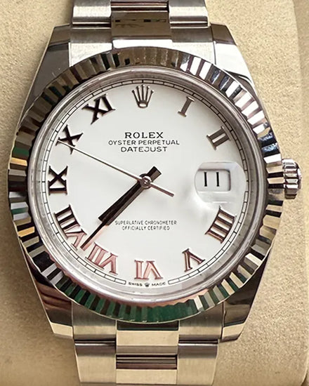 2025 Rolex Datejust 41MM White Dial Oyster Bracelet (126334)