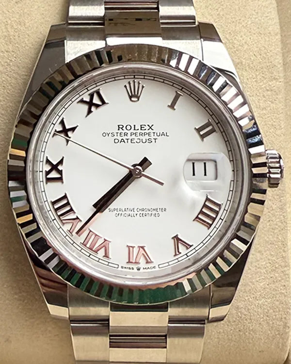 2025 Rolex Datejust 41MM White Dial Oyster Bracelet (126334)
