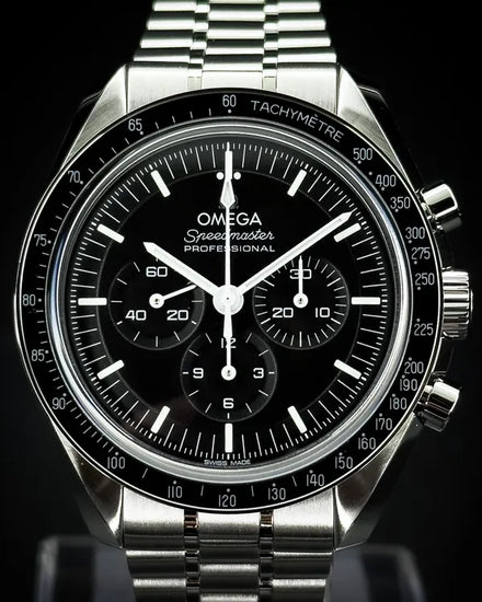 2022 Omega Speedmaster Professional Moonwatch 42MM Black Dial Steel Bracelet (310.30.42.50.01.002)