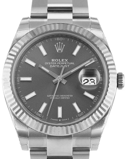 2020 Rolex Datejust 41MM Rhodium Dial Oyster Bracelet (126334)