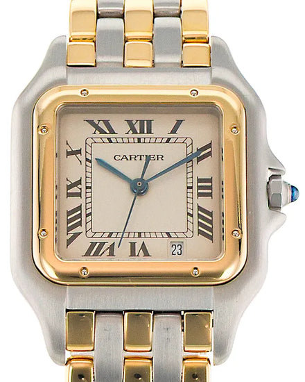 Cartier Panthère De Cartier 27MM Quartz Silver Dial Two-Tone Bracelet (W25028B6)