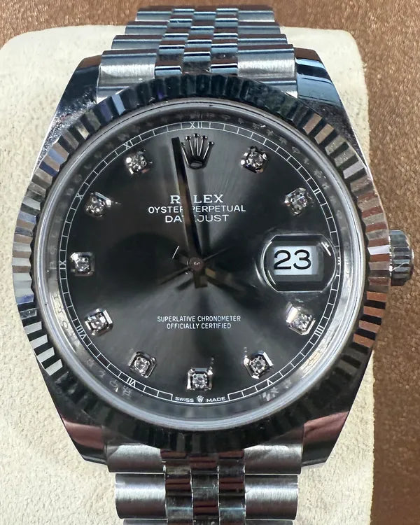 Rolex Datejust 41MM Grey Dial Jubilee Bracelet (126334)