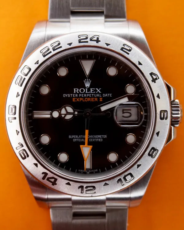 2014 Rolex Explorer II 42MM Black Dial Oyster Bracelet (216570)
