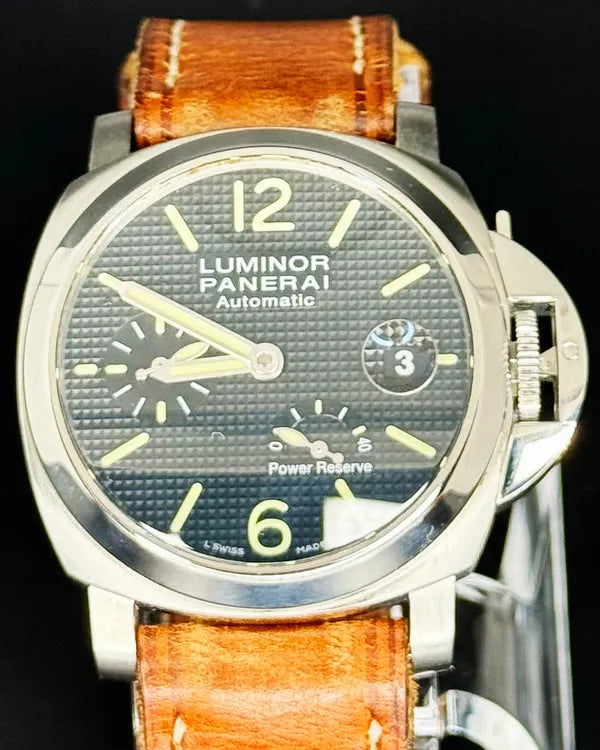 2017 Panerai Luminor Power Reserve L.E. 40MM Black Dial Leather Strap (PAM00241)
