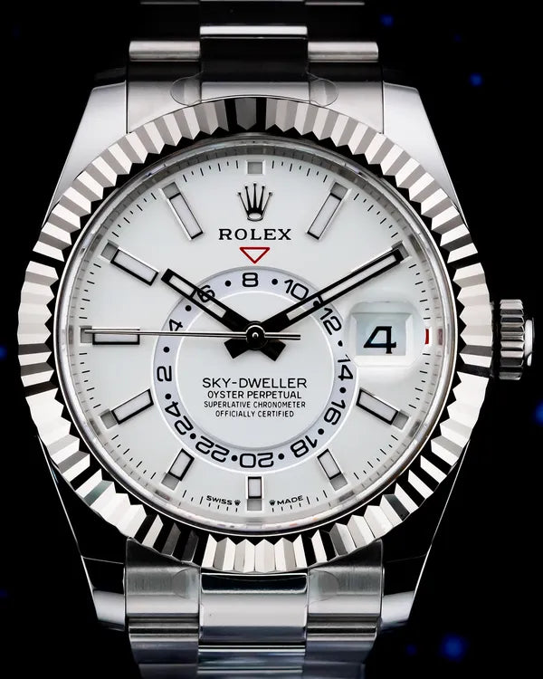 2025 Rolex Sky-Dweller 42MM White Dial Oyster Bracelet (336934)