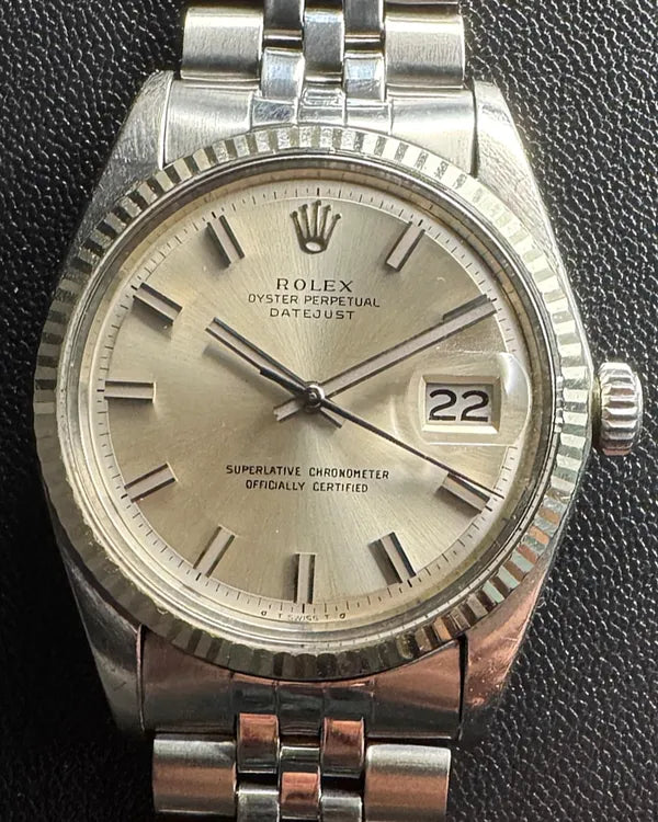 1974 (3.6 Mill. Serial) Rolex Datejust 36MM Silver Dial Jubilee Bracelet (1601)