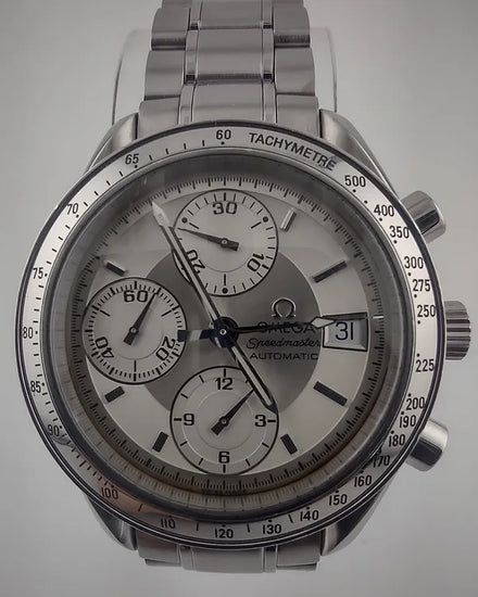 2003 Omega Speedmaster Date 39MM Silver Dial Steel Bracelet (3513.30.00)