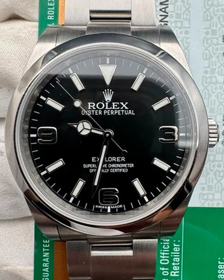 2015 Rolex Explorer 39MM Black Dial Oyster Bracelet (214270)