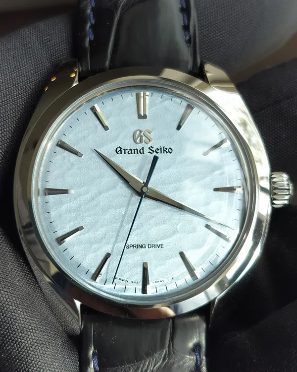 2025 Grand Seiko Elegance Collection "Omiwatari" 38.5MM Blue Dial Leather Strap (SBGY007G)
