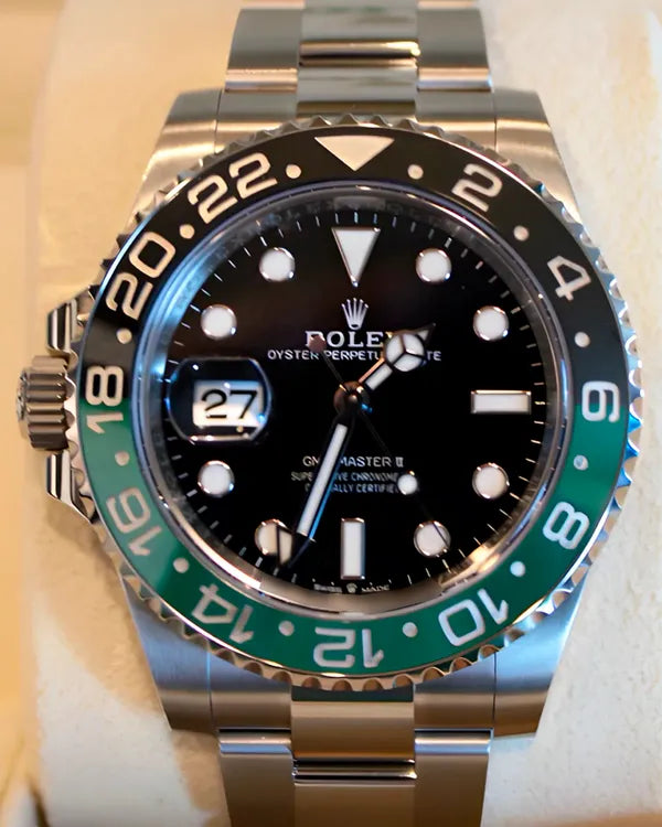 2022 Rolex GMT-Master II "Sprite" 40MM Black Dial Oyster Bracelet (126720VTNR)