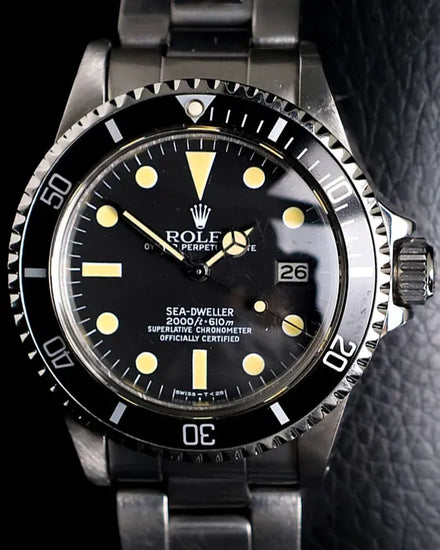 Rolex Sea-Dweller 40MM Black Dial Oyster Bracelet (1665)