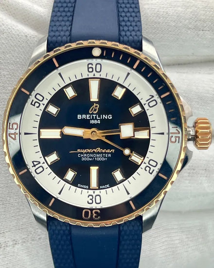 2023 Breitling Superocean 42MM Black Dial Rubber Strap (U17375211B1S1)
