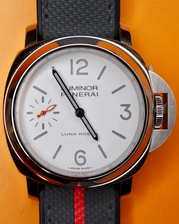 2023 Panerai Luminor Luna Rossa 44MM White Dial Textile/Rubber Strap (PAM01342)