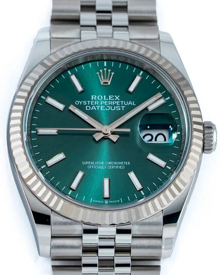 2025 Rolex Datejust 36MM Green Dial Jubilee Bracelet (126234)