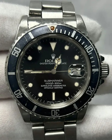 1984 (8.5 Mill. Serial) Rolex Submariner Date 40MM Black Dial Oyster Bracelet (16800)
