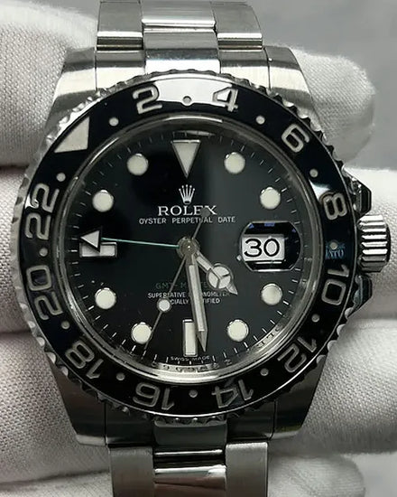 2007 Rolex GMT-Master II 40MM Black Dial Oyster Bracelet (116710LN)