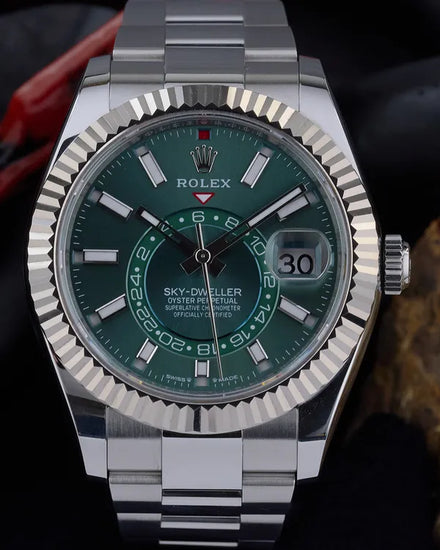 2024 Rolex Sky-Dweller 42MM Mint Green Dial Oyster Bracelet (336934)