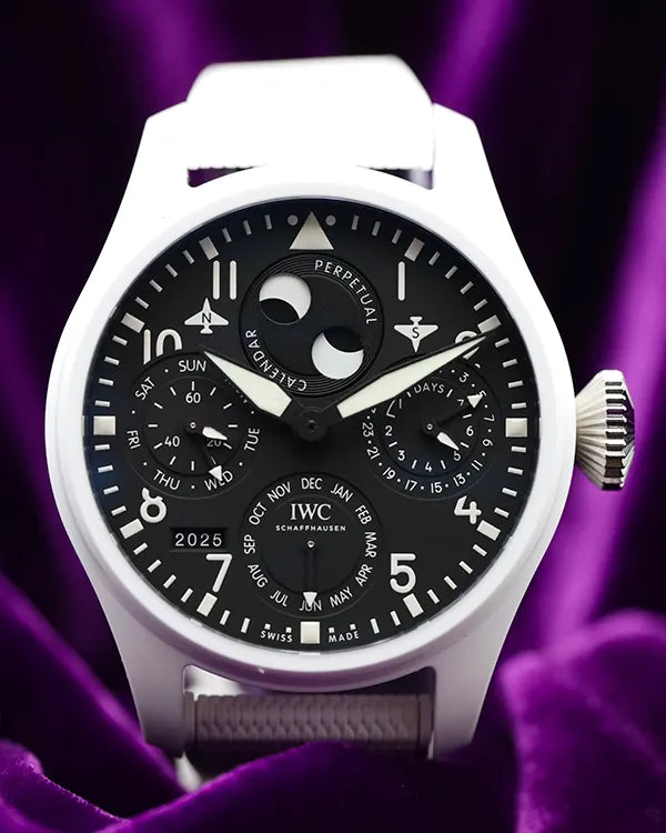 No Reserve - 2023 IWC Schaffhausen Pilot Perpetual Calendar Top Gun "Lake Tahoe" 46.5MM Black Dial Rubber Strap (IW503008)