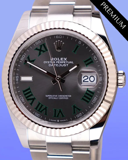 2025 Rolex Datejust "Wimbledon" 41MM Slate Dial Oyster Bracelet (126334)