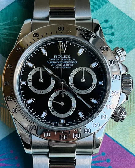 Rolex Cosmograph Daytona 40MM Black Dial Oyster Bracelet (116520)