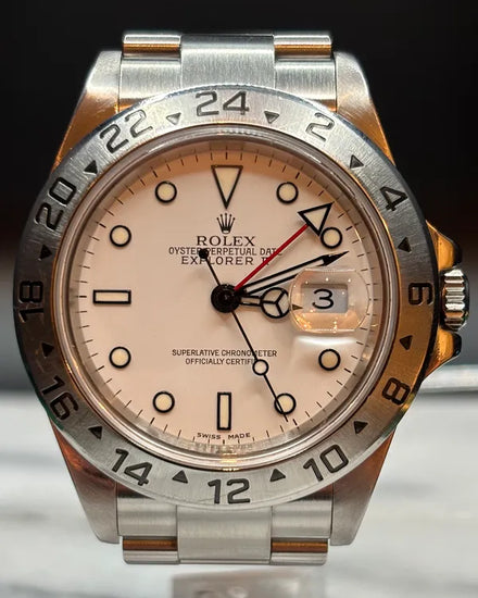 2005 Rolex Explorer II "Polar" 40MM White Dial Oyster Bracelet (16570)