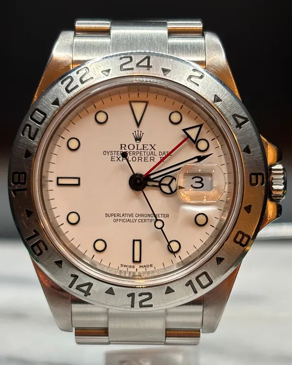 Rolex Explorer II "Polar" 40MM White Dial Oyster Bracelet (16570)