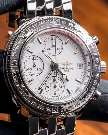 Breitling Aerospace Astromat 40MM White Dial Steel Bracelet (A20405)