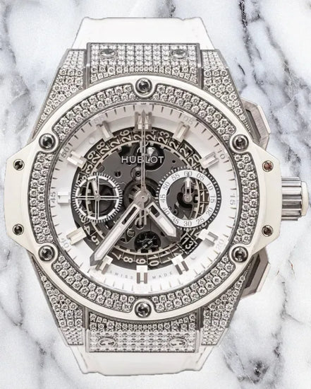 Hublot King Power 48MM Skeleton Dial Leather Strap (701.NE.0127.GR.1704)