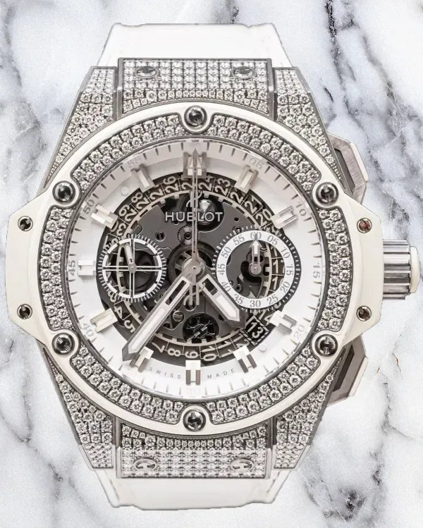 Hublot King Power 48MM Skeleton Dial Leather Strap (701.NE.0127.GR.1704)