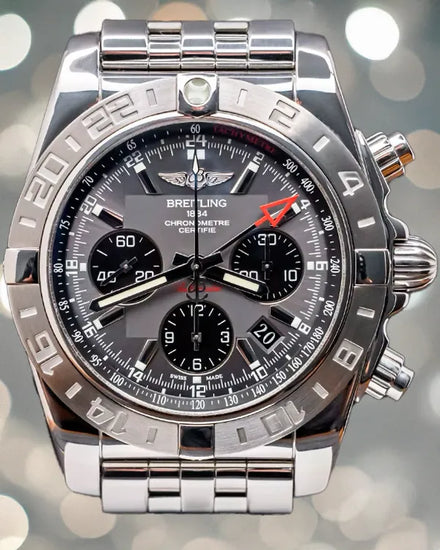 Breitling Chronomat GMT 44MM Grey Dial Steel Bracelet (AB042011/F561)