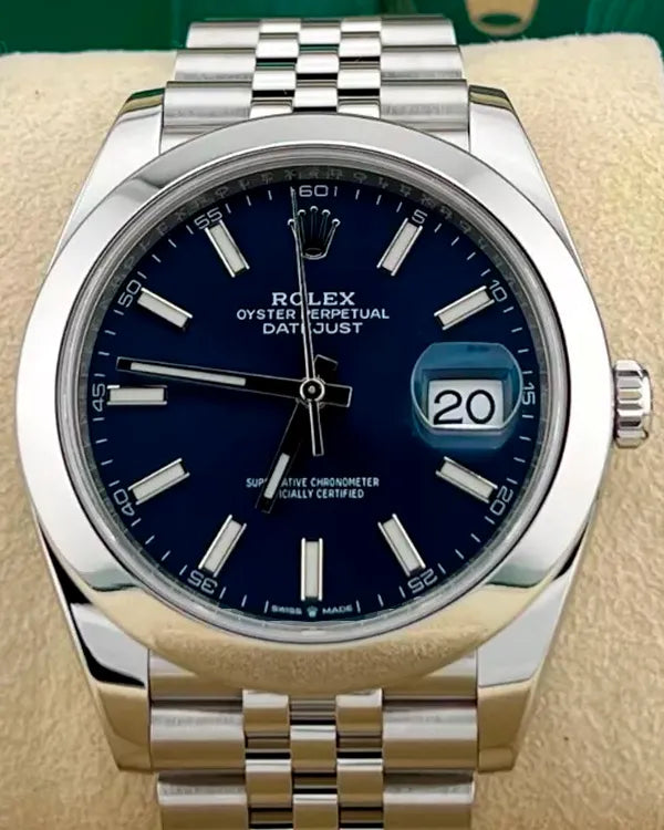 2021 Rolex Datejust 41MM Blue Dial Jubilee Bracelet (126300)