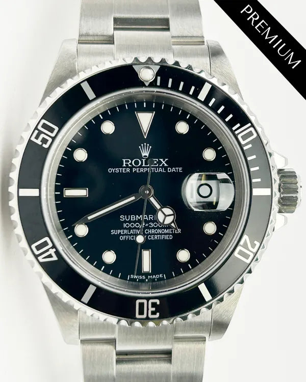 2006 Rolex Submariner Date 40MM Black Dial Oyster Bracelet (16610)