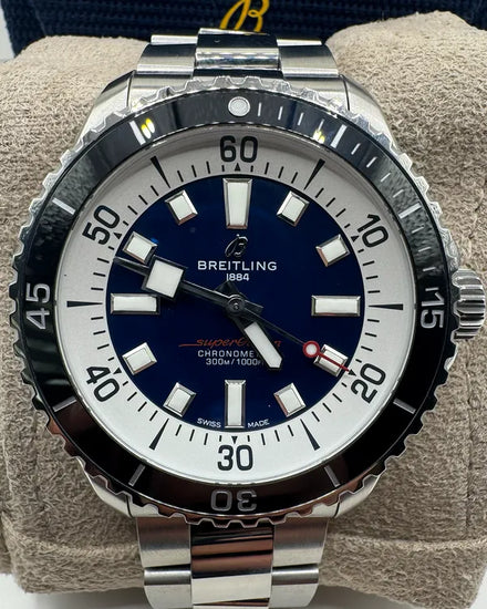 Breitling Superocean 44MM Blue Dial Steel Bracelet (A17376211C1A1)