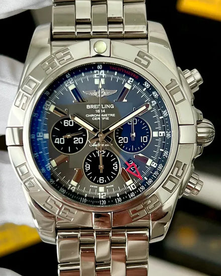 2015 Breitling Chronomat 47MM Grey Dial Steel Bracelet (AB041012)