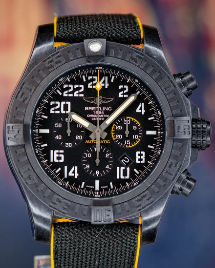 2017 Breitling Avenger Hurricane 50MM Black Dial Textile/Rubber Strap (XB1210E4/BE89)
