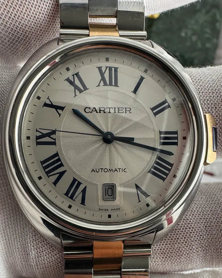 2020 Cartier Cle De Cartier 40MM Silver Dial Two-Tone Bracelet (W2CL0002)