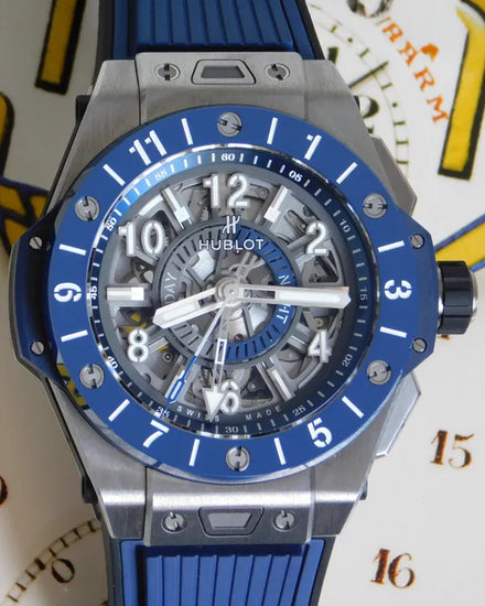 Hublot Big Bang Unico GMT 45MM Skeleton Dial Rubber Strap (471.NL.7112.RX)