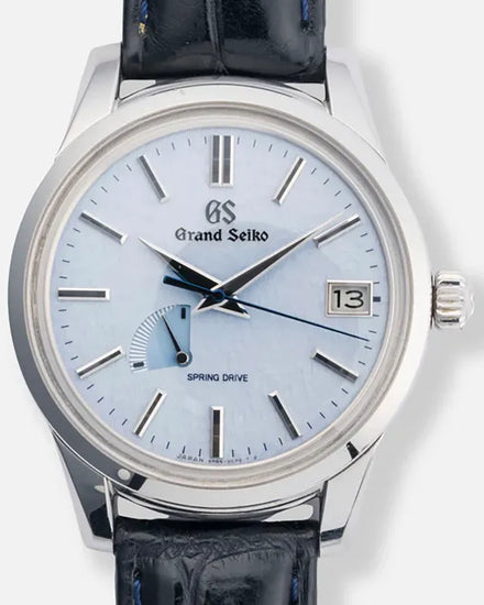 2021 Grand Seiko Elegance Collection 40.2MM "Skyflake" Blue Dial Leather Strap (SBGA407G)