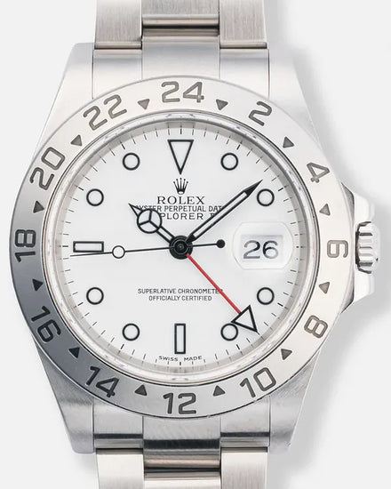 2000 Rolex Explorer II "Polar" 40MM White Dial Oyster Bracelet (16570)