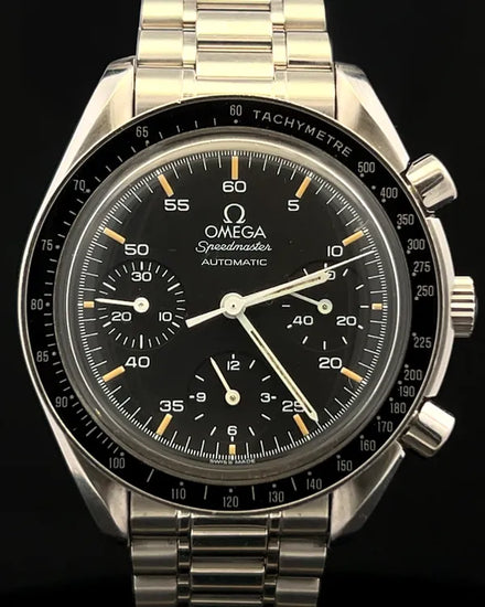 Omega Speedmaster Reduced 39MM Black Dial Steel Bracelet (3510.50.00)