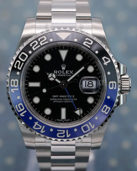 2017 Rolex GMT-Master II "Batman" 40MM Black Dial Oyster Bracelet (116710BLNR)